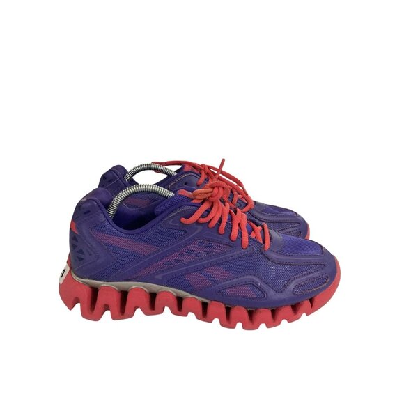 Reebok Zigtech Women's Size 5.5 Purple Pink Mesh Sneakers running Shoes - Picture 5 of 8